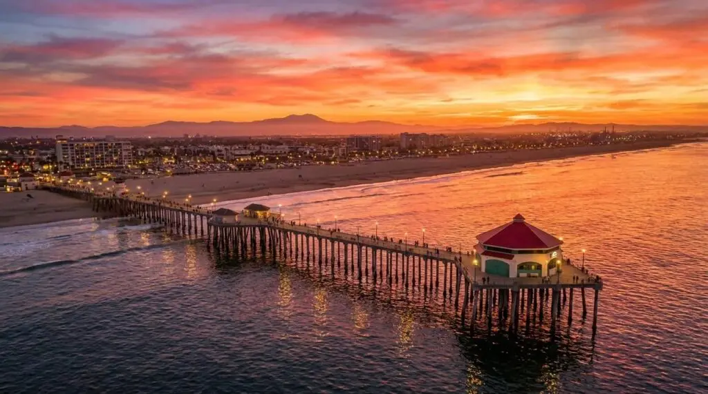 Huntington Beach at Sunset