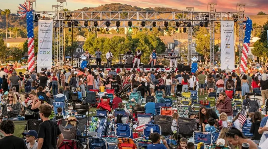 Ladera Ranch Fourth of July Event at founder's park.