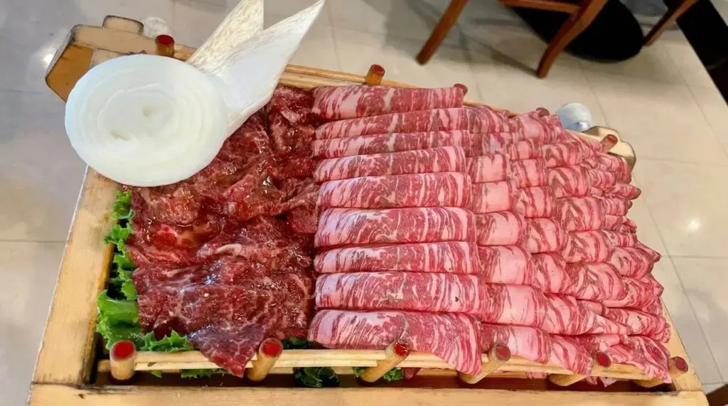 Mo Ran Gak Beef Platter, Korean BBQ