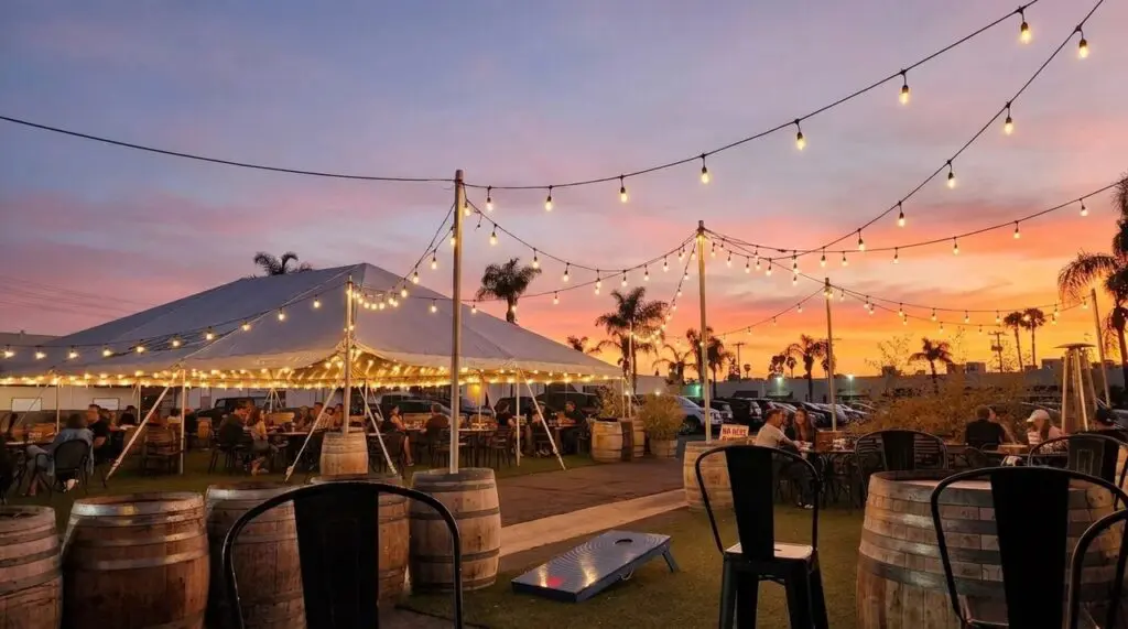 The Bruery in Placentia, California at Sunset