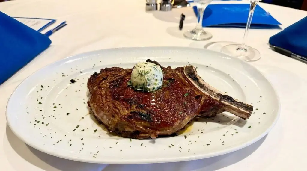 Bone in Ribeye at Mastro's Steakhouse in Orange County