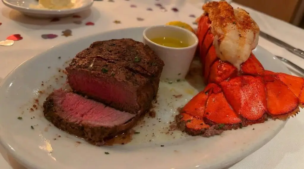 Filet Mignon and Jumbo Lobster Tail at Ruth's Chris Steakhouse