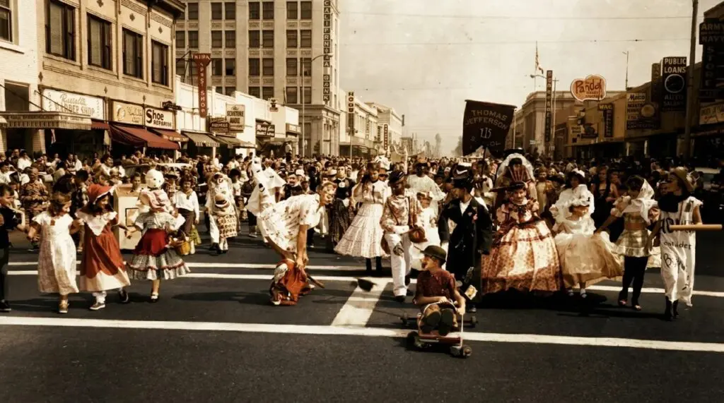 Anaheim Halloween Parade Historical Photo from 1924