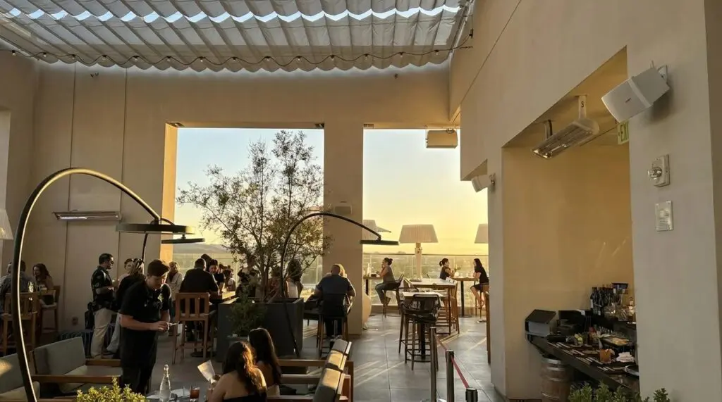 Hive & Honey Rooftop Bar in Irvine, California.