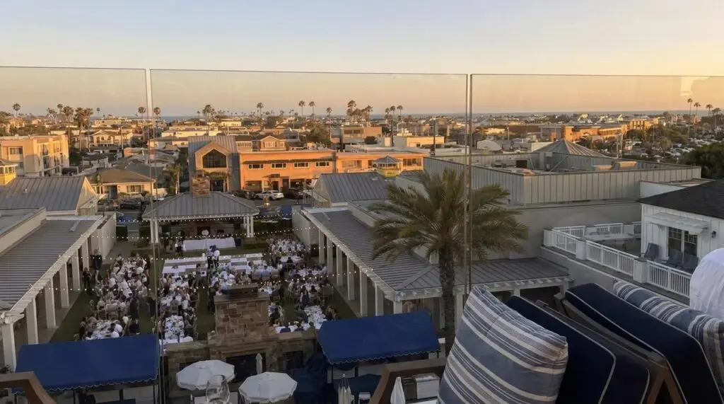 Topside Rooftop Bar in Newport Beach, California.