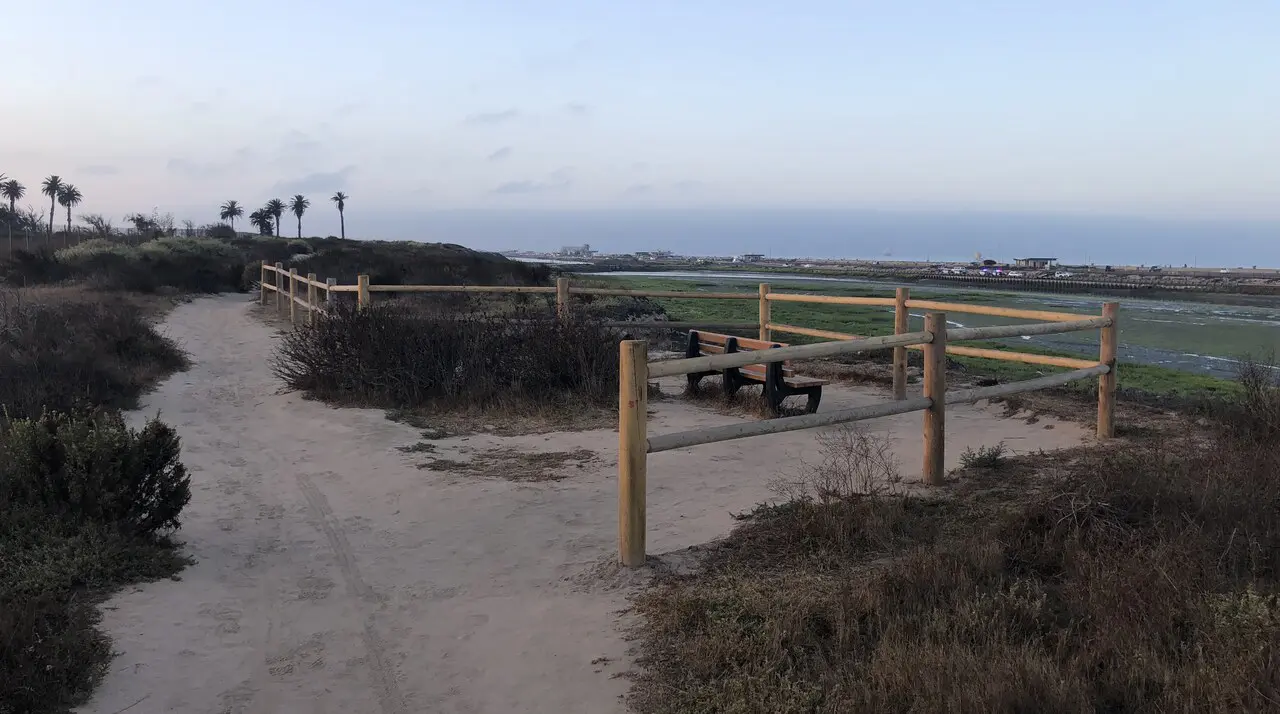 Mesa Trail overlook at Bolsa Chica Ecological Reserve in Huntington Beach, one of the best free things to do in Orange County