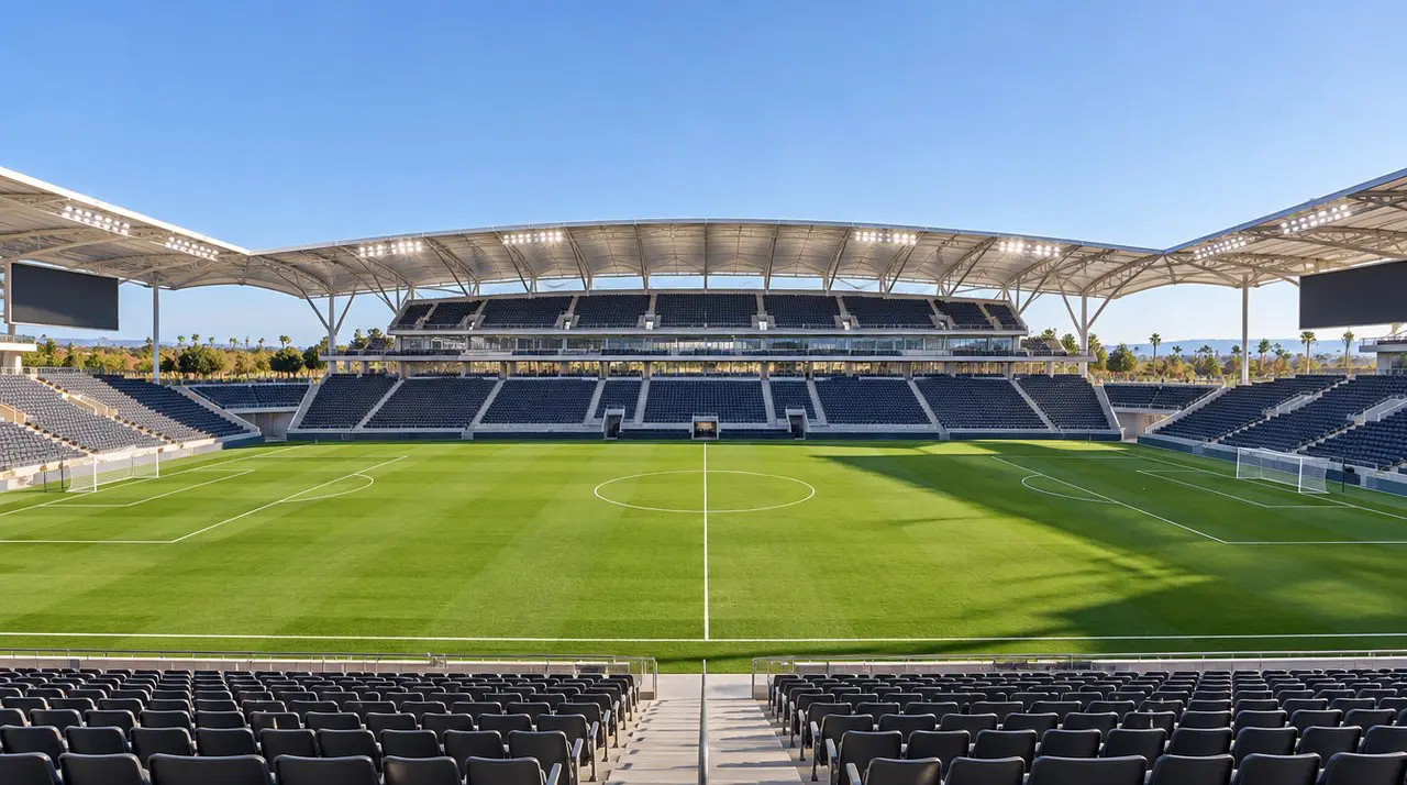 Championship Soccer Stadium at Orange County Great Park in Irvine during an OCSC Beer Fest Series event